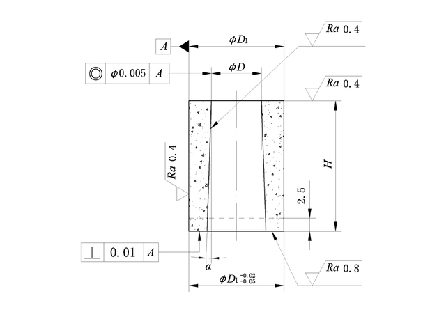 Circular concave mold
